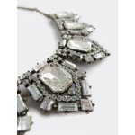 Silvio Crystal Art Deco Vintage Glam Bib Necklace